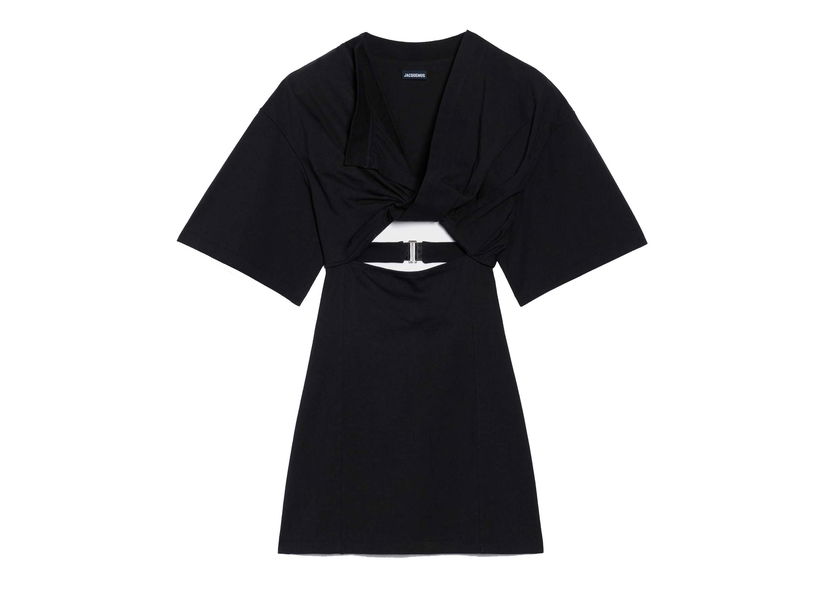 T-shirt Jacquemus La Robe T-Shirt Sort | 233DR088-2003-990