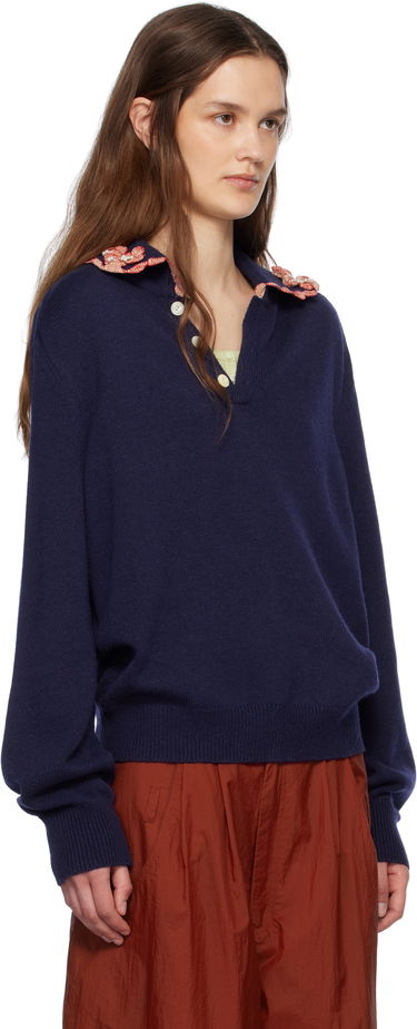 Sweater Bode Bode Rookie Polo Mørkeblå | MRS25KT016, 1