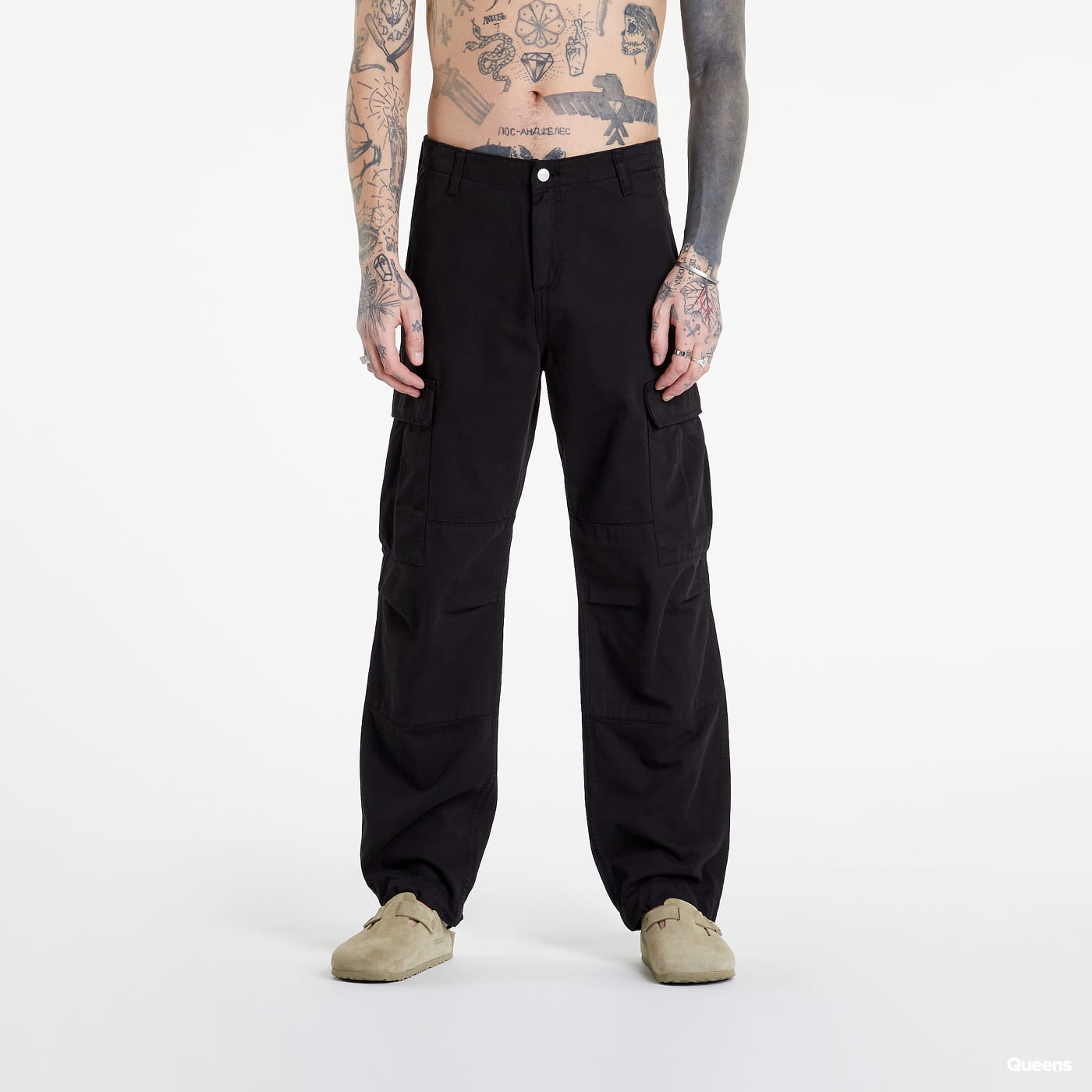 Jeans Carhartt WIP Jeans Work In Progress Regular Cargo Pant Sort | I030475.98GD, 0