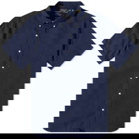 Seersucker Short Sleeve Shirt Astoria Navy