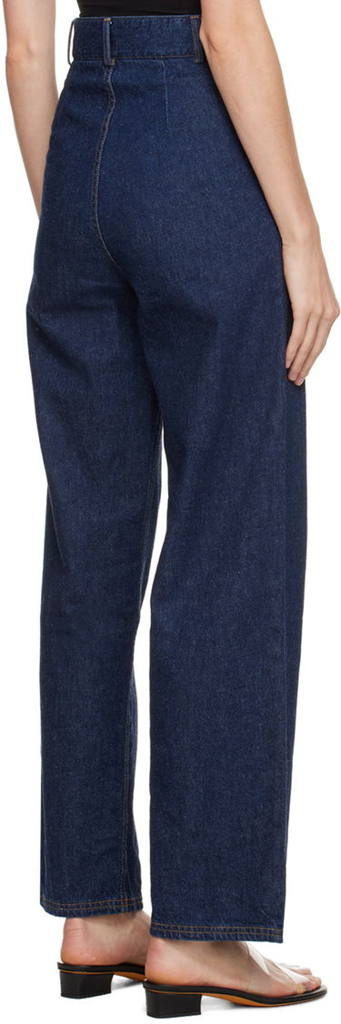 Jeans Baserange High-Waisted Wide Leg Jeans Mørkeblå | TRNA-CO-SP24, 2