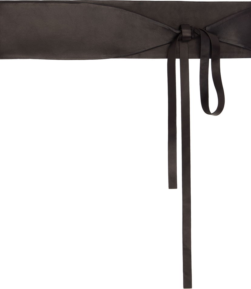 Bælter The Row The Row Wide Wrap Leather Belt Sort | W1737-L108
