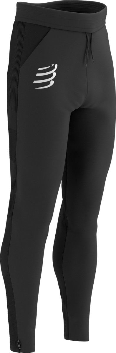 Bukser Compressport Hurricane Windproof Seamless Pants Sort | apam1459000, 0