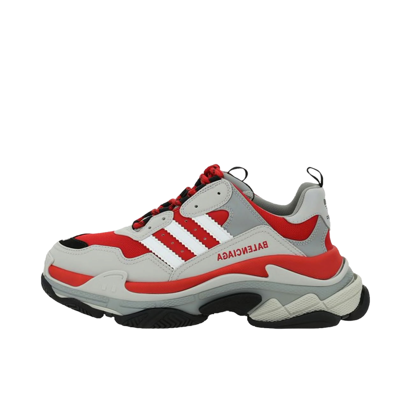 Sneakers og sko Balenciaga adidas x Triple S Red Grey Black Rød | 712821W2ZB46121