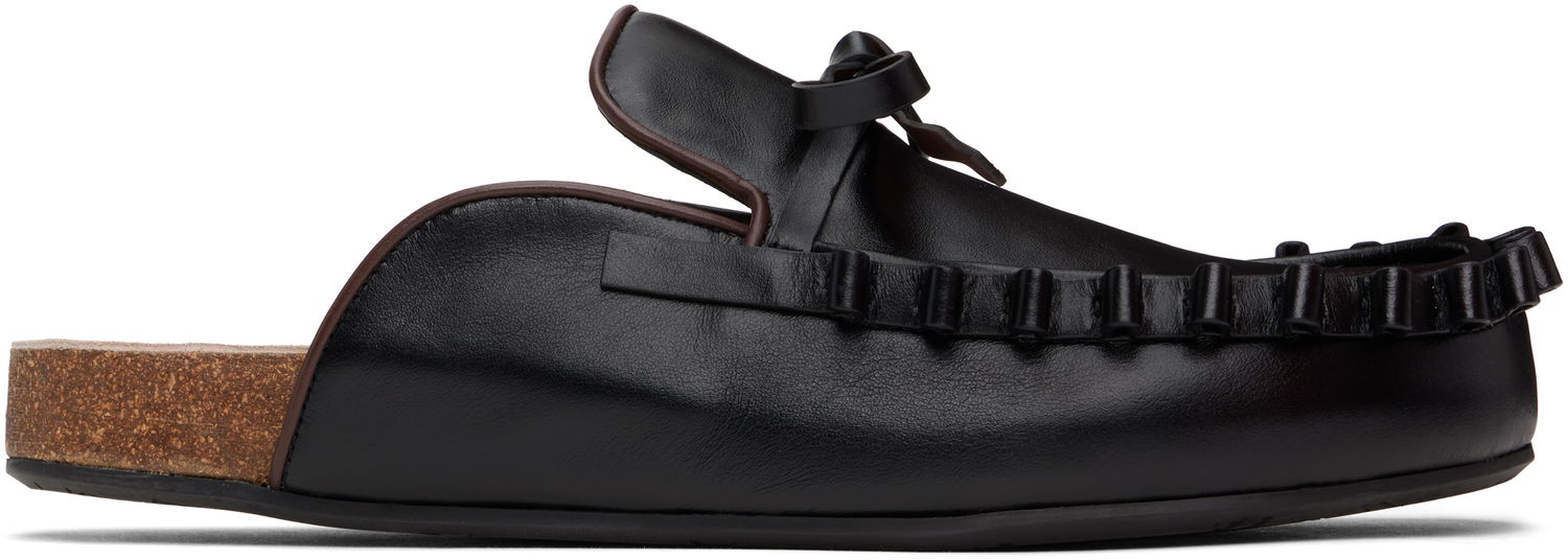 Tilbehør JW Anderson JW Anderson Ruffle Slip-on Loafers Sort | LF0069-LA0323, 0