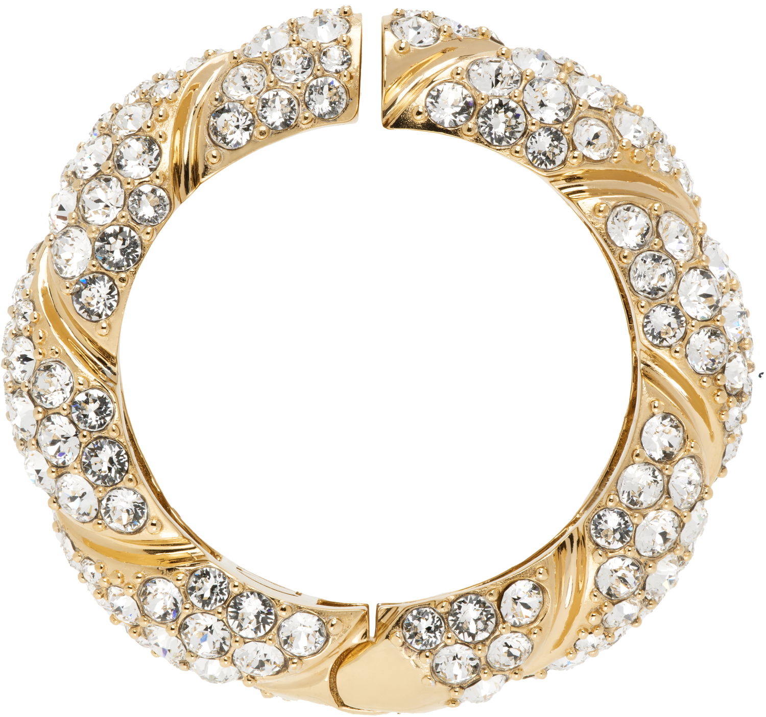 Armbånd Valentino Valentino Garavani Small Big Mono Crystal-Embellished Clip-on Earring Metalisk | 6W0J0Y96YCW, 0