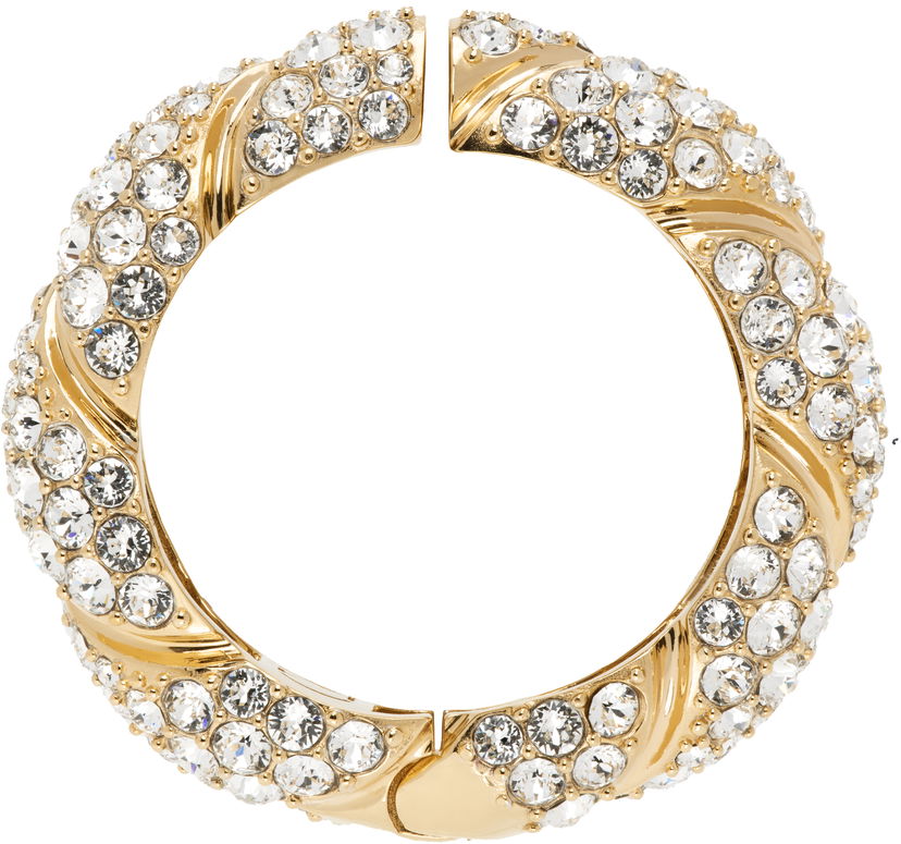 Armbånd Valentino Valentino Garavani Small Big Mono Crystal-Embellished Clip-on Earring Metalisk | 6W0J0Y96YCW