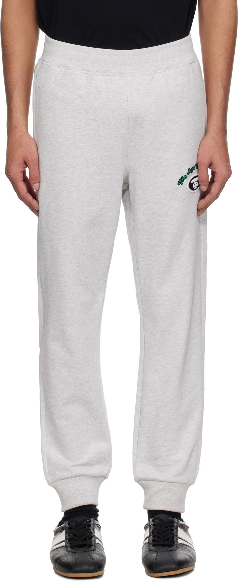 Joggingbukser AAPE by A Bathing Ape AAPE by A Bathing Ape 'AAPE' Basic Sweatpants Grå | AAPPTMB698XANWH2