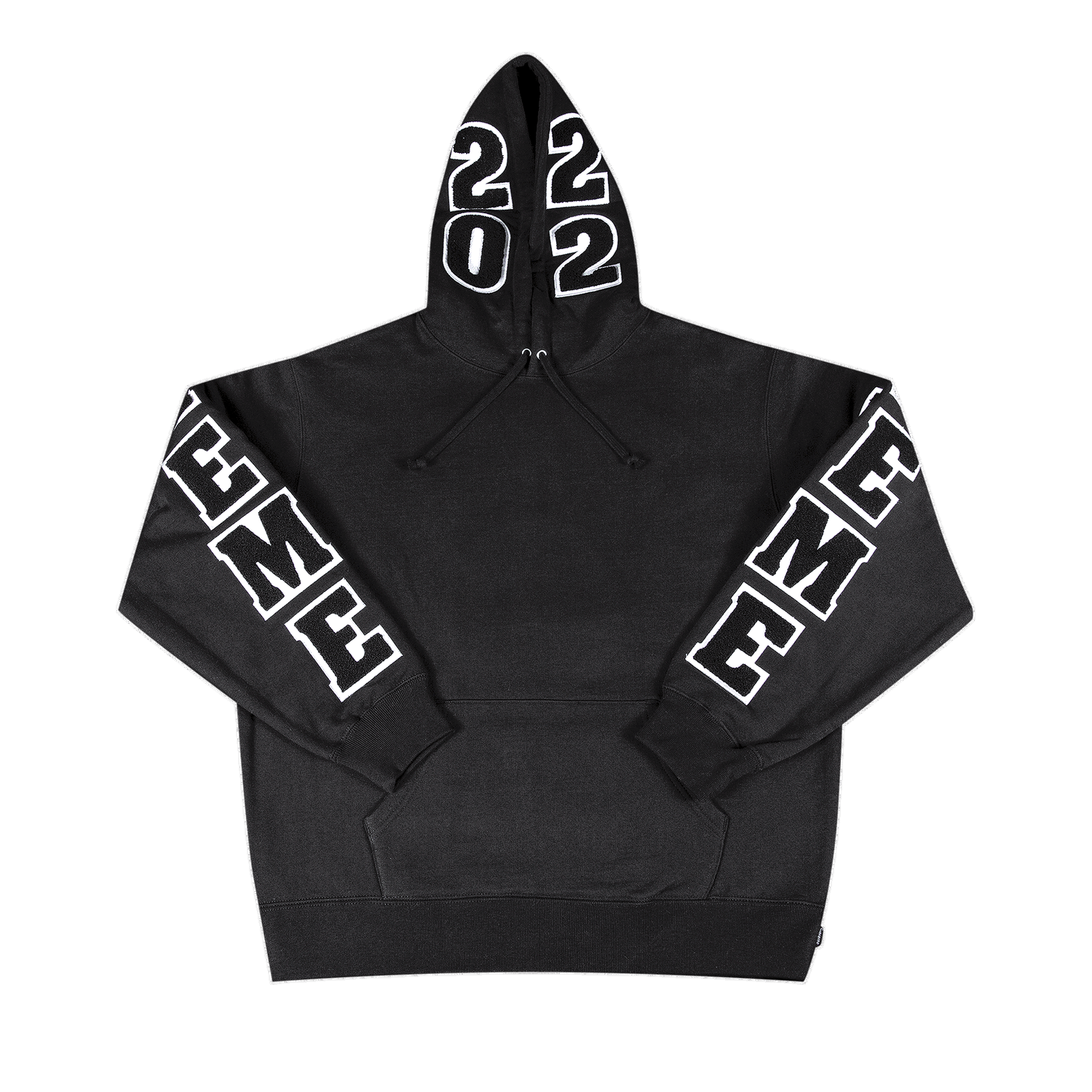 Sweatshirt Supreme Team Chenille Hooded Sweatshirt Sort | SS22SW5 BLACK, 0