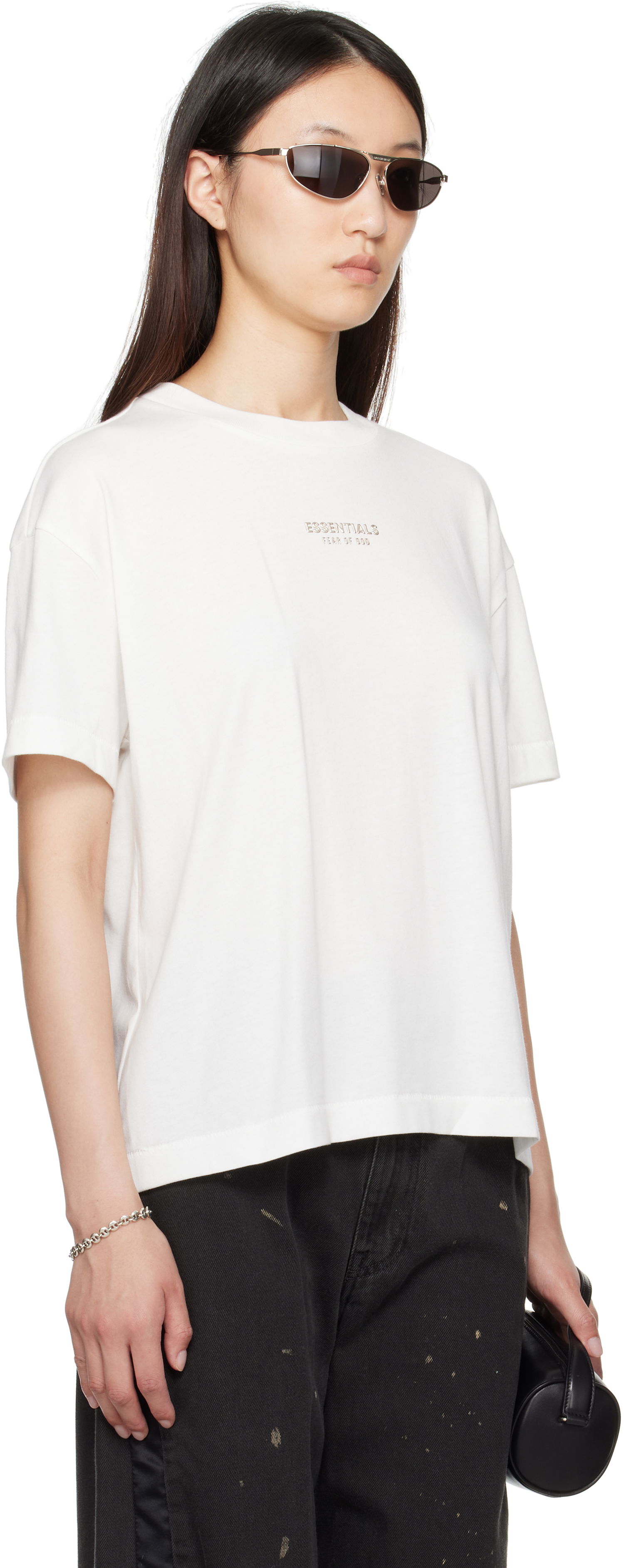 T-shirt Fear of God Fear of God ESSENTIALS Classic Fit T-Shirt Hvid | 125SP255864FW, 1