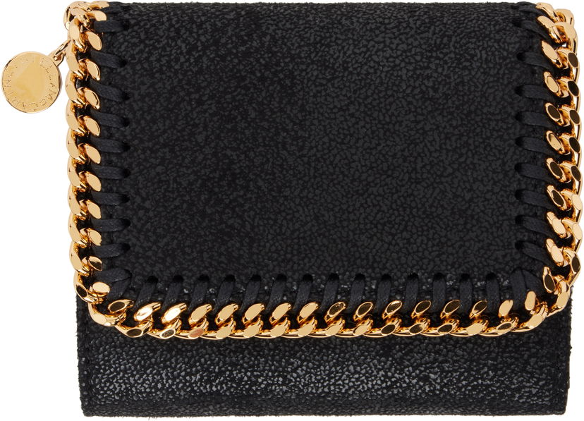 Tegnebog Stella McCartney Stella McCartney Small Chain Flap Wallet Sort | 431000W9355