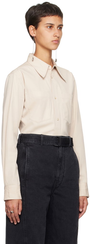 Skjorte LEMAIRE Pointed Collar Shirt Beige | SH1053 LF1106, 1