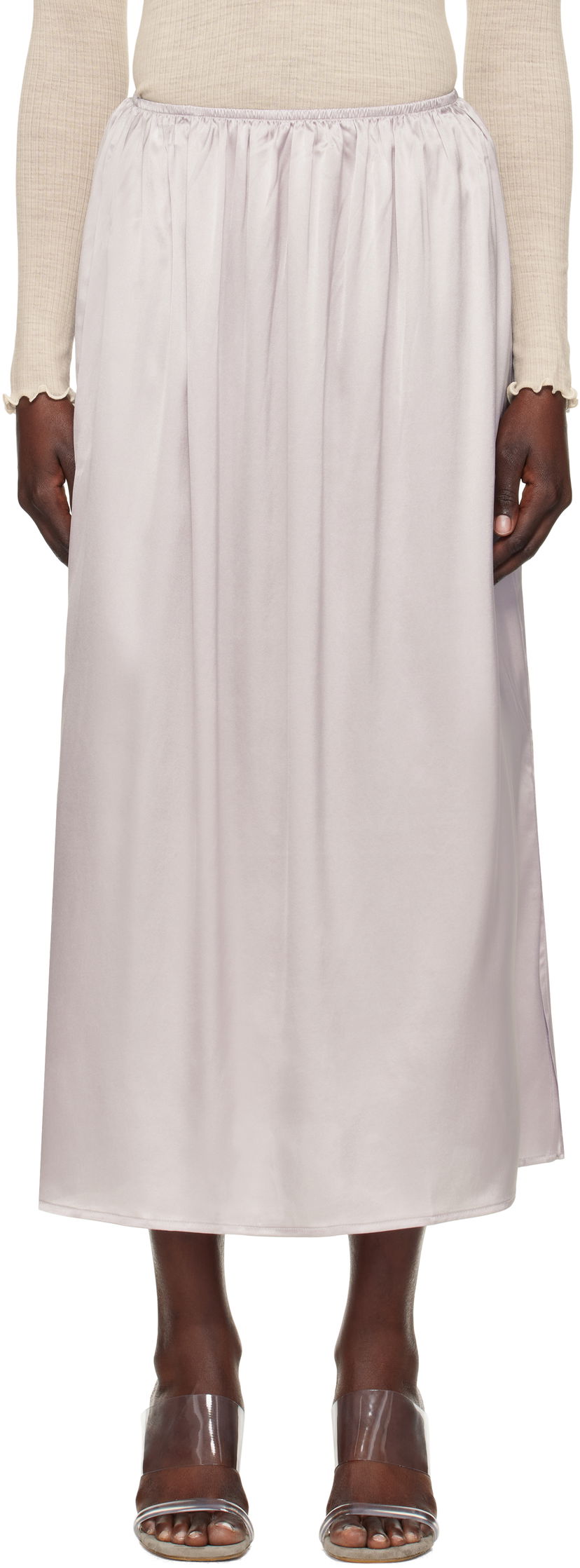 Nederdel Baserange Baserange City Midi Skirt Lilla | SKCI-SI-SP25