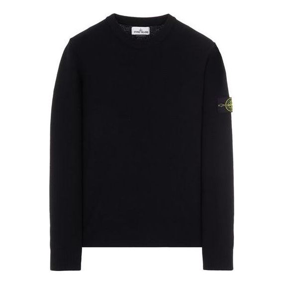Sweater Stone Island Stone Island Crewneck Pullover Sort | 7715526A1-V0029