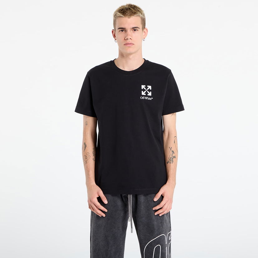 T-shirt Off-White Off-White Small Arrow Slim S/S T-Shirt Sort | OMAA027F25JER00F1001