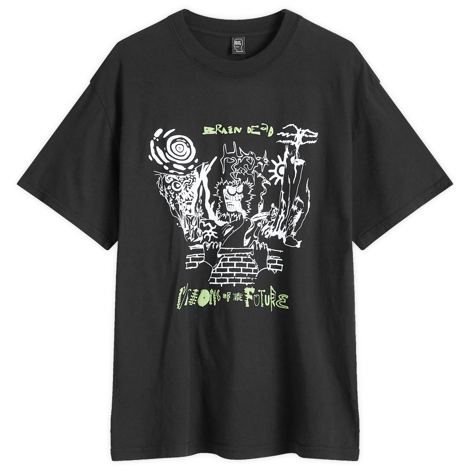 T-shirt Brain Dead Visions of the Future T-Shirt Sort | F24T00004081-BLK, 0