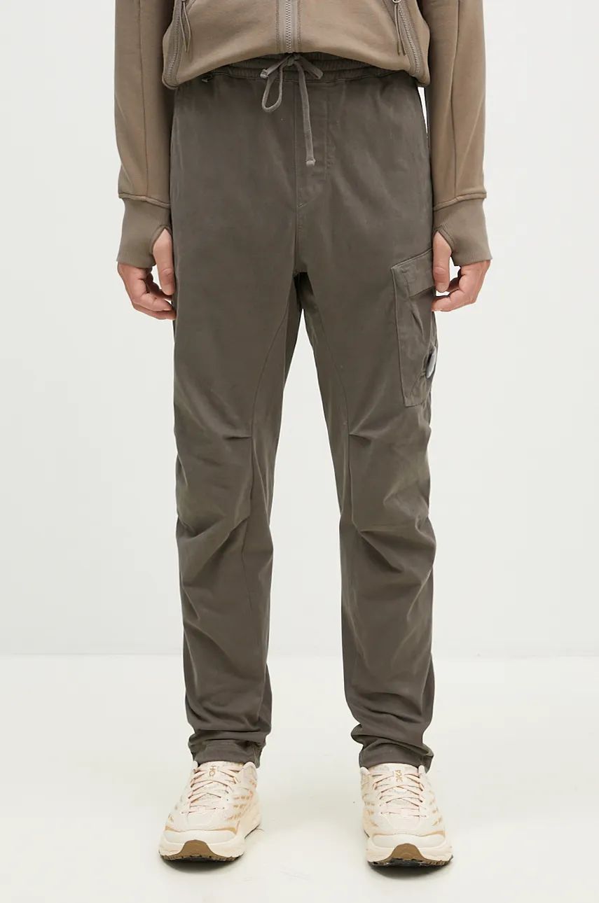 Cargo bukser C.P. Company Stretch Sateen Ergonomic Lens Cargo Pants Grøn | 17CMPA180A005529G, 0