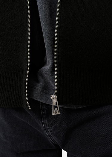 Sweater AXEL ARIGATO Core Ribbed Collar Zip-Up Sweater with Front Pockets Sort | A2143004, 5