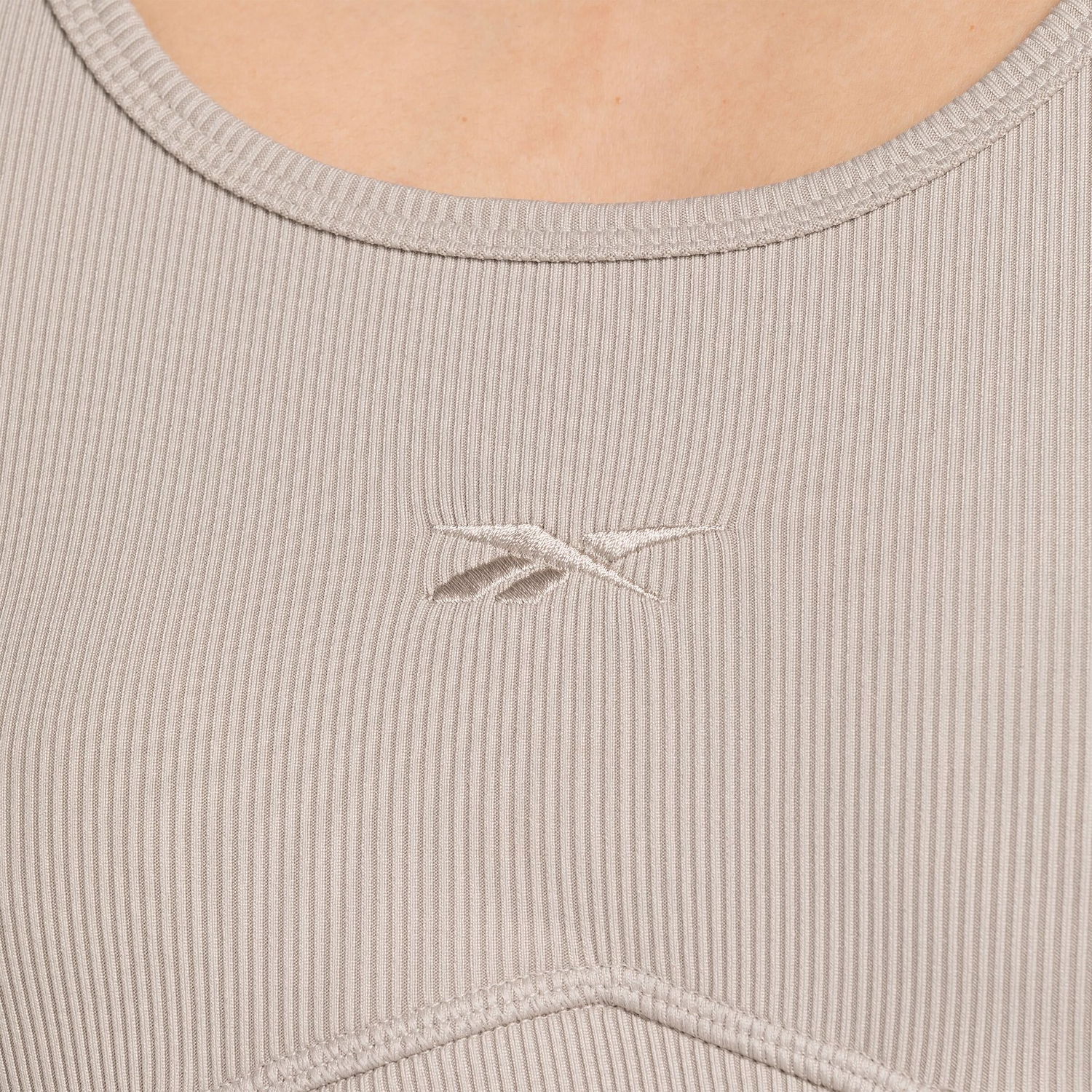 Crop top Reebok Reebok Studio Rib Crop Tank Top Beige | 100076305, 1