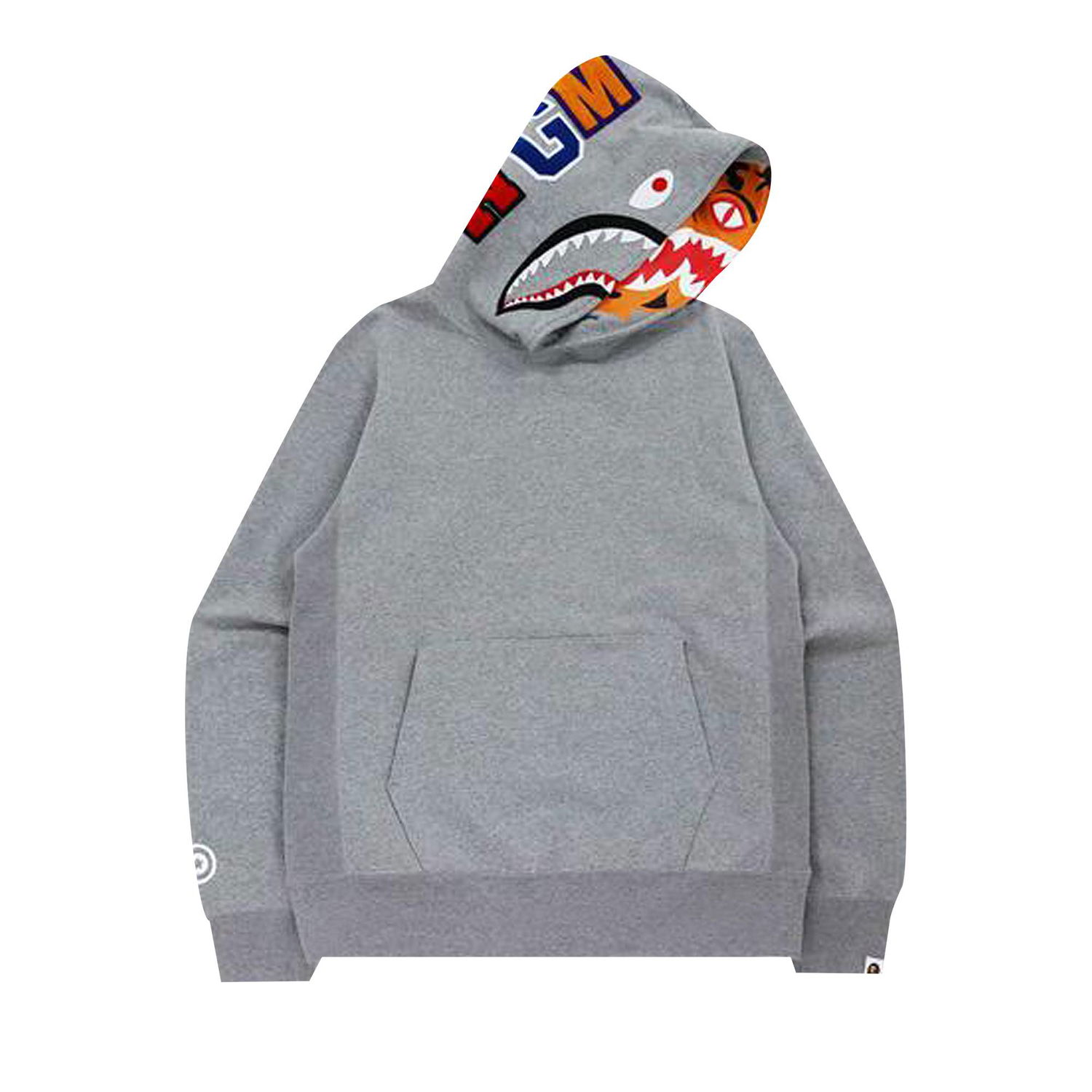 Sweatshirt BAPE Shark x Tiger Pullover Hoodie Grå | 1H80 114 005 GRAY, 1