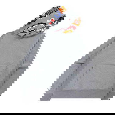 Sweatshirt BAPE Shark x Tiger Pullover Hoodie Grå | 1H80 114 005 GRAY, 1