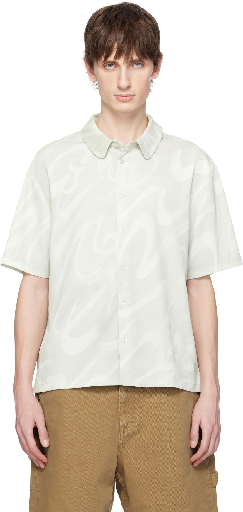 Skjorte Dime Dime Chilling Satin Shirt Grøn | DIMESP259CRE