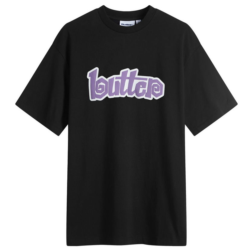 T-shirt Butter Goods Swirl Graphic T-Shirt Black Sort | BGQ4240029-BLK