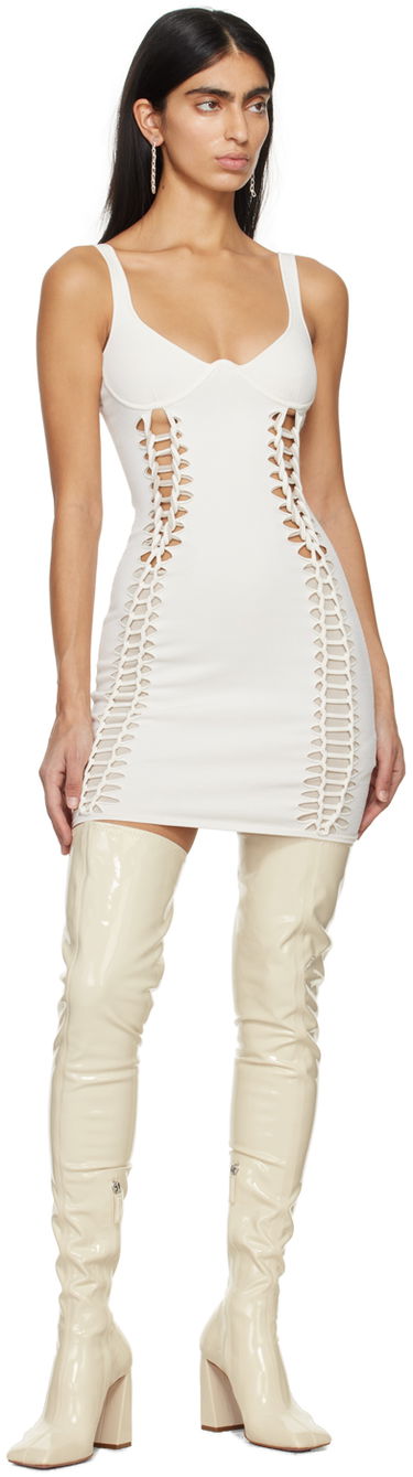 Kjole Dion Lee Dion Lee Braided Minidress Hvid | A7801PS24, 3