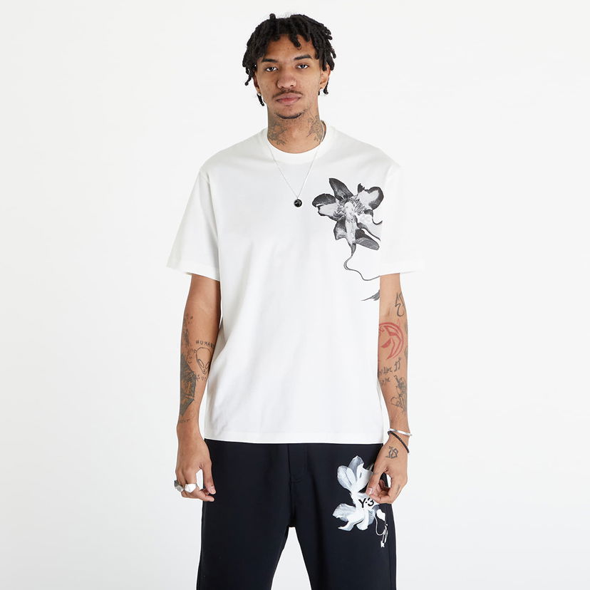 T-shirt Y-3 Graphic Short Sleeve Tee UNISEX Off White Hvid | IV7737