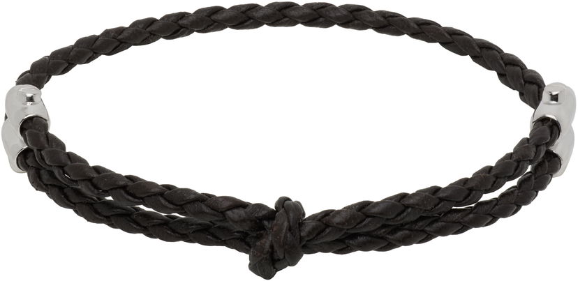Armbånd Bottega Veneta Bottega Veneta Braided Leather Bracelet Brun | 838329V507C2113