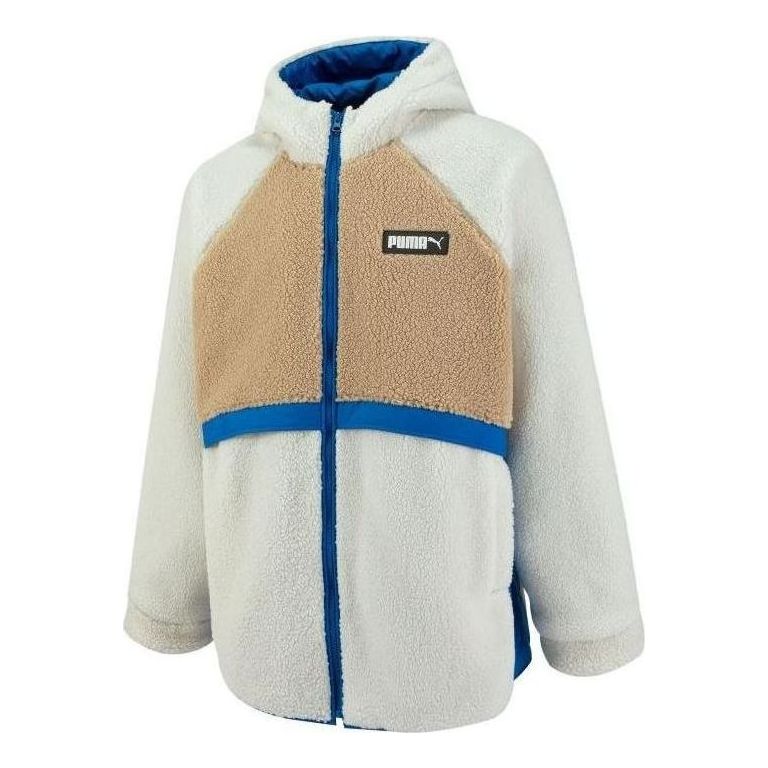 Jakke Puma Art Of Sherpa Zip Jacket Hvid | 539715-65
