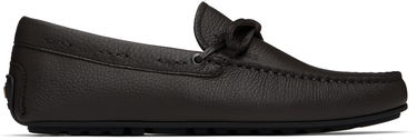 Sneakers og sko BOSS BOSS Grained Leather Driver Sole Loafers Brun | 50536247, 0