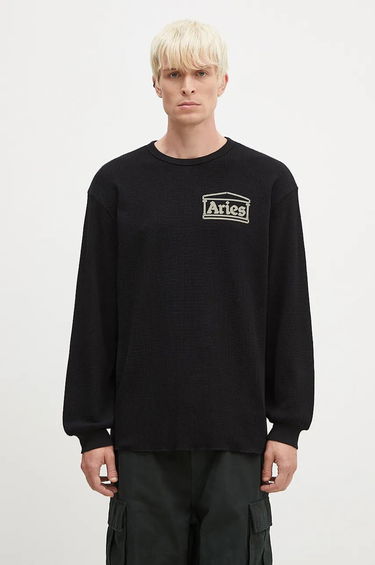 Sweatshirt Aries Waffle Crewneck Sweatshirt Sort | AR4066602, 0