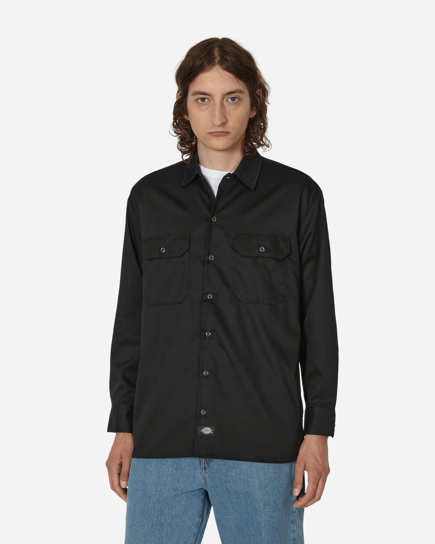 Skjorte Dickies Work Longsleeve Shirt Sort | DK0A4Y26 BLK1, 1