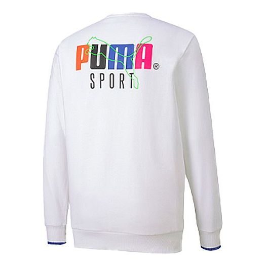 Sweater Puma Long Sleeve Running Pullover Hvid | 598134-02
