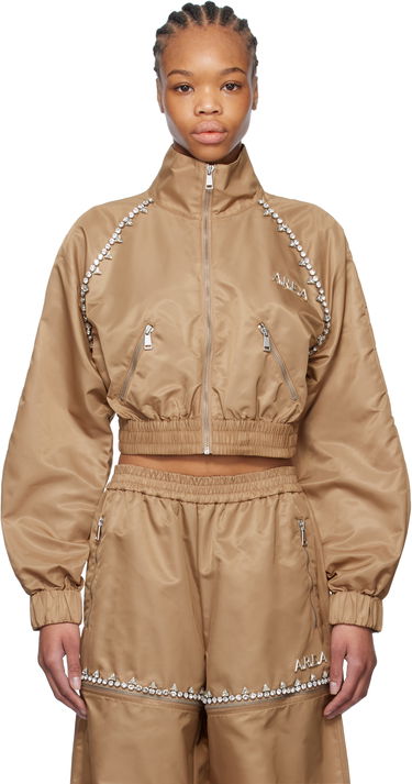 Træningsdragt Area AREA Crystal Trim Track Jacket Brun | FW24AWOU0028FA01, 0