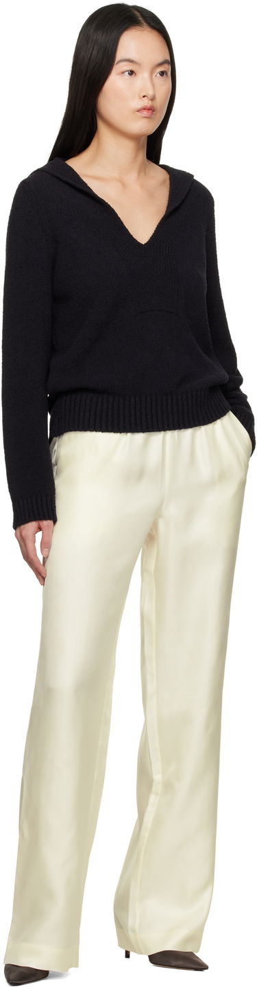 Sweater Loulou de Saison Loulou de Saison Bahia Knit Sweater Sort | BAHIA, 3
