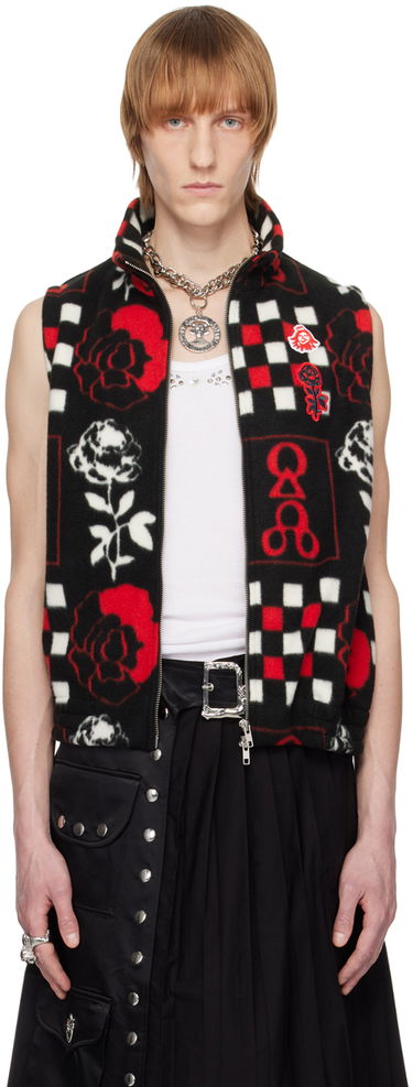 Vest Chopova Lowena Print Fleece Vest Sort | 4042M, 0