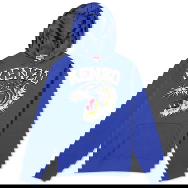 Sweatshirt KENZO Tiger Varsity Slim Popover Hoodie Blå | FE55SW1864MF-75, 0
