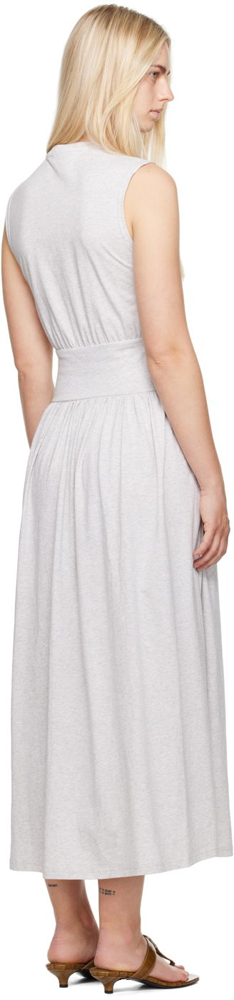 Kjole TOTEME Totême Tee Midi Dress Grå | 242-WRD1783-FB0245, 2