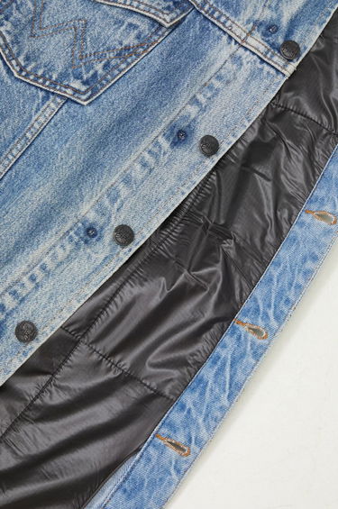 Jakke Needles Denim Jacket with Nylon Panels Blå | PU337, 4