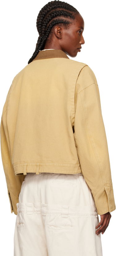 Jakke We11done We11done Washed Work Cropped Jacket Beige | WD-JK2-25-008-W-BG, 2