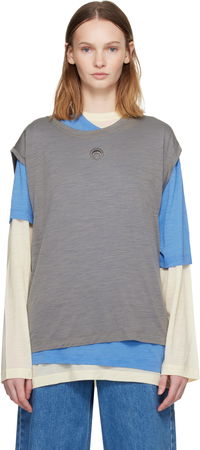 Marine Serre Merino Jersey T-shirt Set