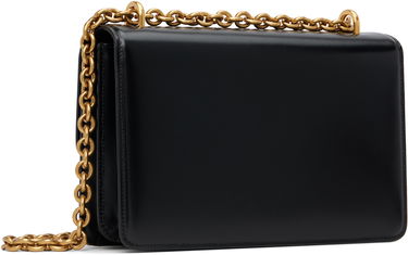 Skuldertaske Valentino Valentino Garavani Logo Calfskin Shoulder Bag Sort | 7Y2B0R16GCB, 2