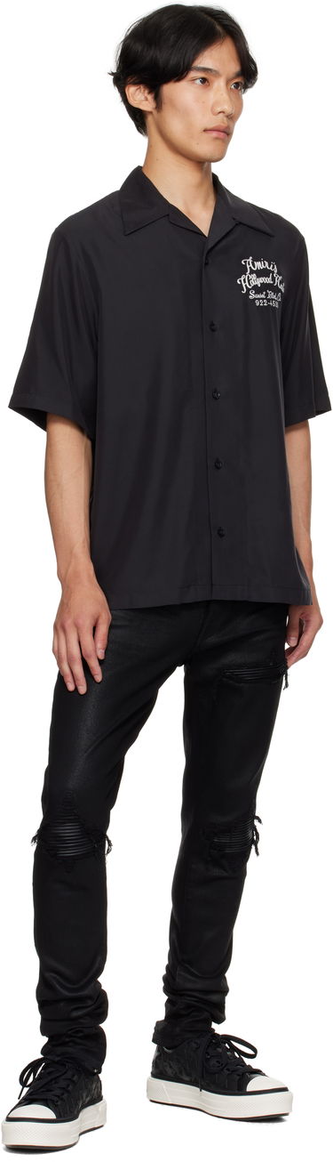 Skjorte AMIRI AMIRI 'Hollywood Auto' Bowling Shirt Sort | AMSTCA1166, 3