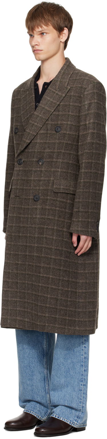 Frakker OUR LEGACY OUR LEGACY Whale Double-Breasted Coat Brun | M4251WD, 3