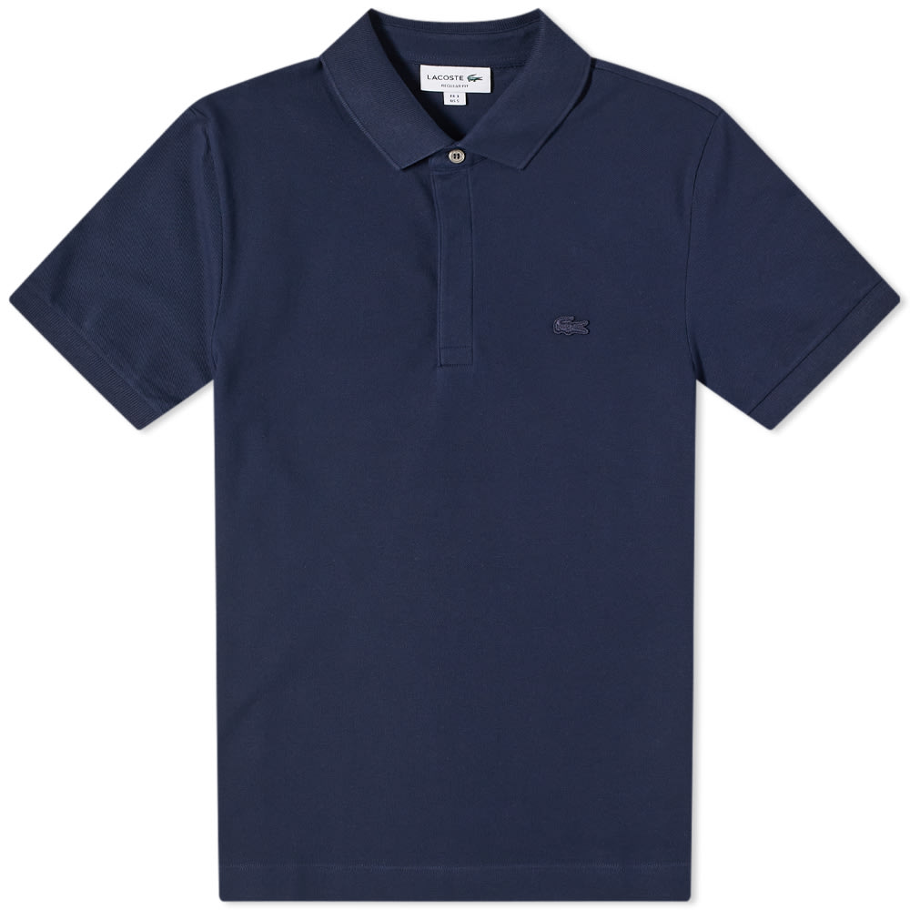 Polo skjorte Lacoste Paris Pique Polo Mørkeblå | PH5522-166, 0