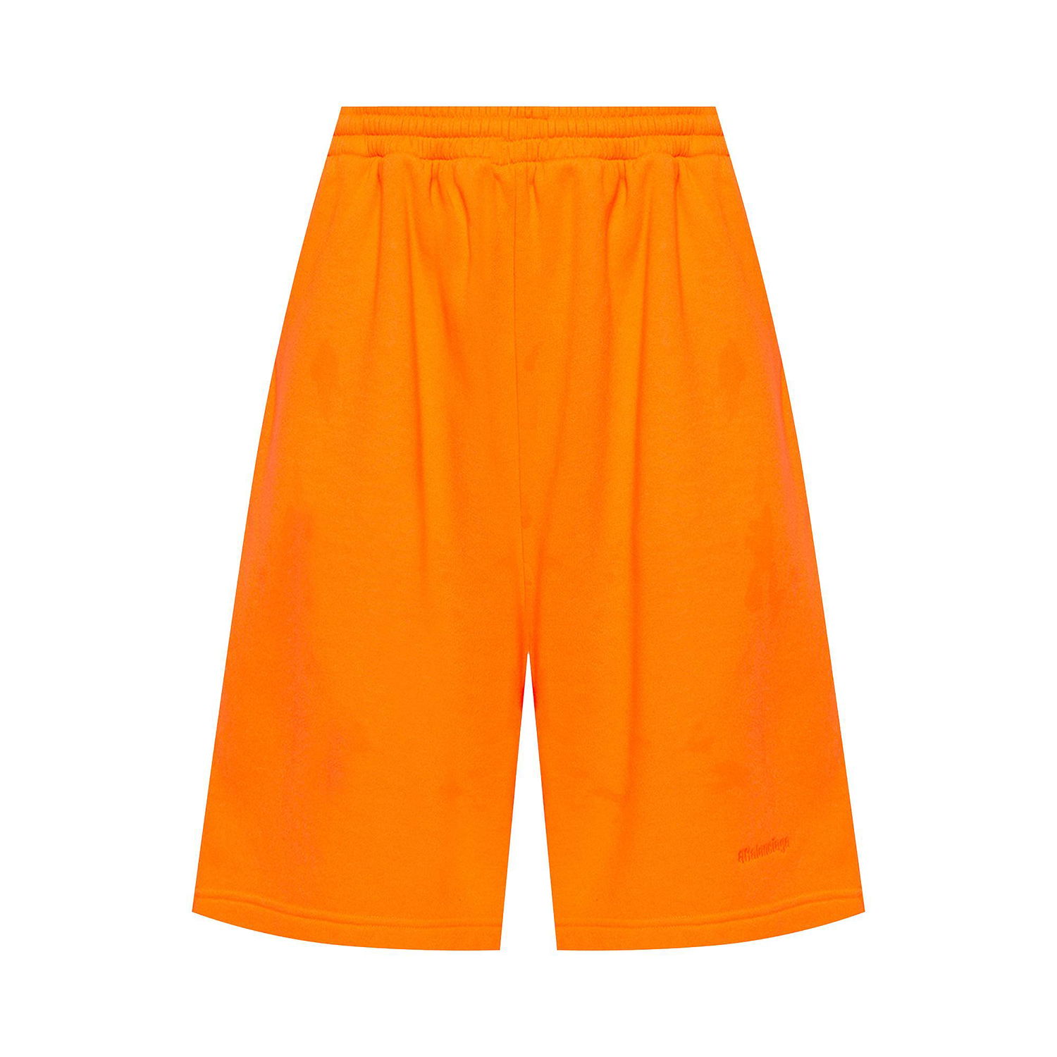 Shorts Balenciaga Logo Sweat Shorts Orange | 657062 TKVG9 7005, 1