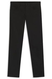 Regular-Fit Cotton-Blend Satin Trousers
