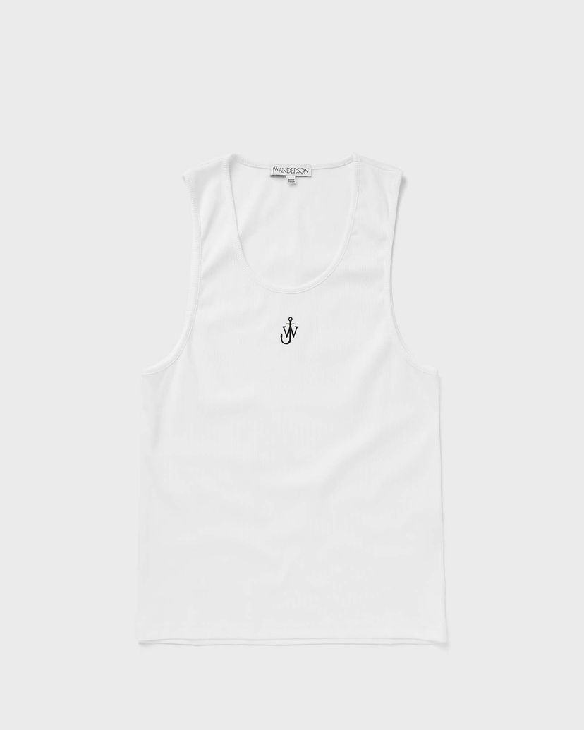 Tanktop JW Anderson ANCHOR EMBROIDERY VEST Hvid | JO0228-PG1512-001